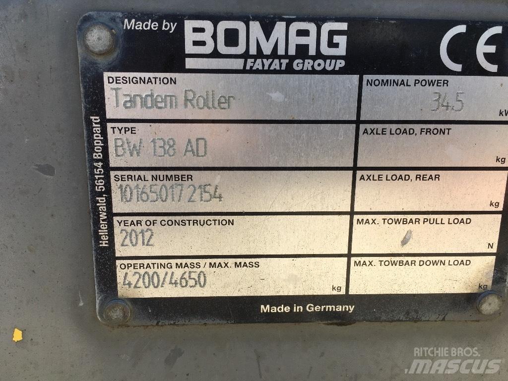 Bomag BW 138 AD Twin drum rollers