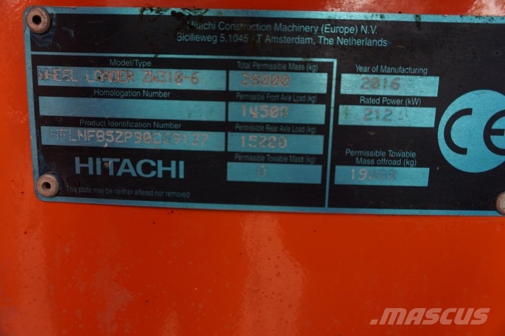 Hitachi ZW 310-6 Wheel loaders