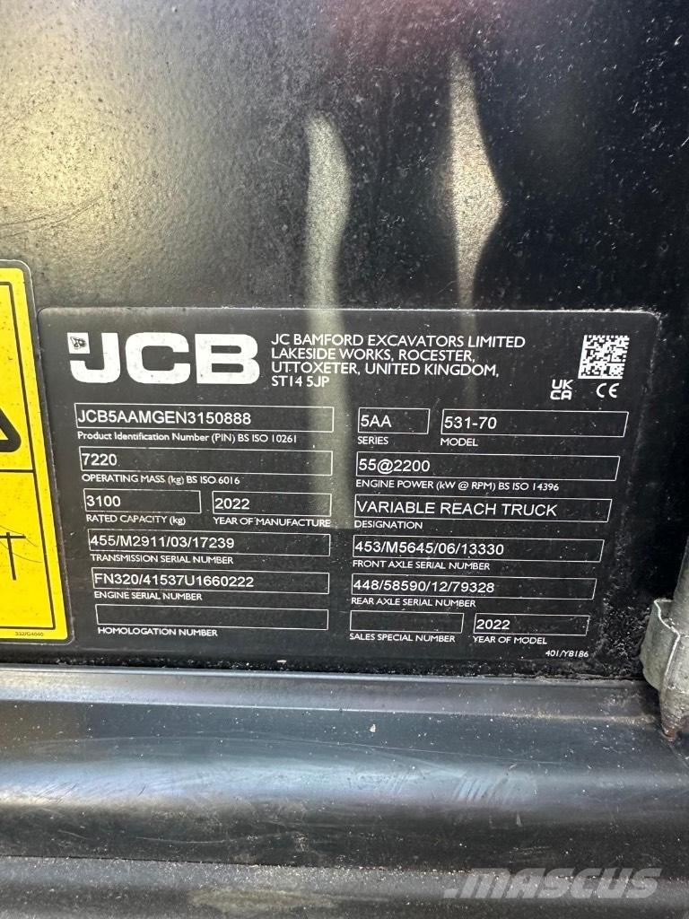 JCB 531-70 Telescopic handlers