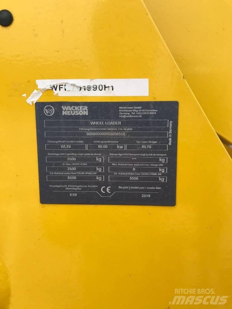Wacker Neuson WL70 Front loaders and diggers