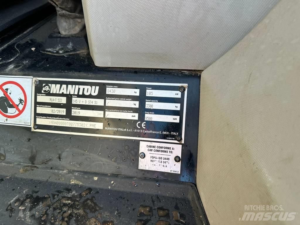 Manitou MLA 533 Telehandlers for agriculture