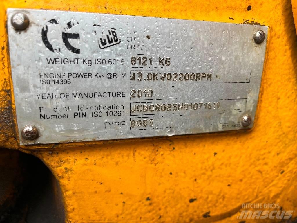 JCB 8085 ECO Midi excavators  7t - 12t