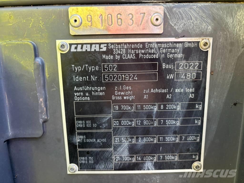 CLAAS Jaguar 960 4WD Self-propelled foragers