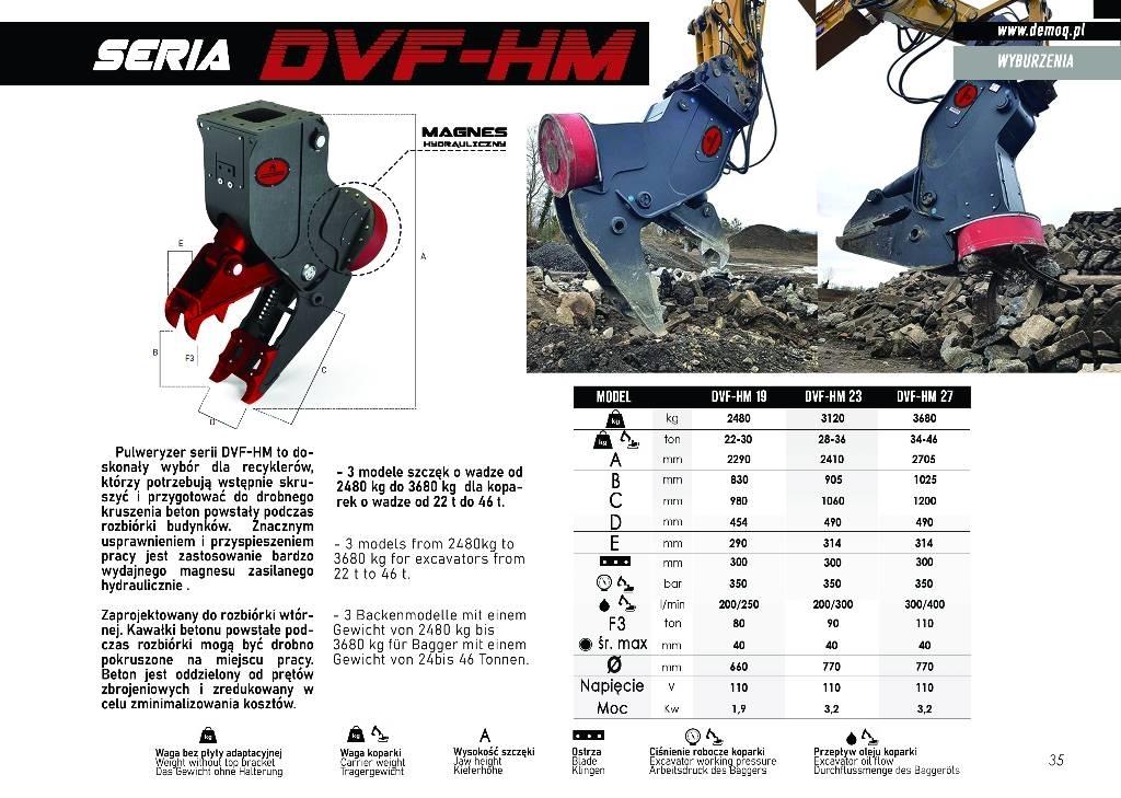  DEMOQ DVF23-HM Pulveriser (Demolition Crusher ) 