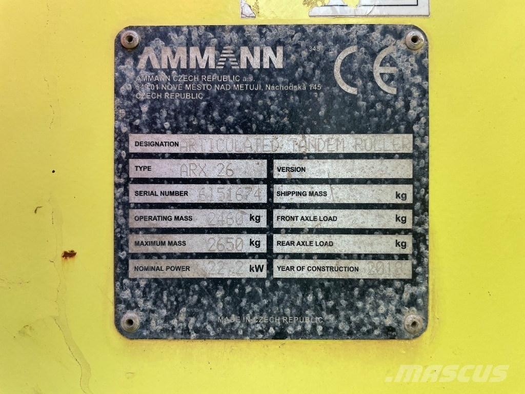 Ammann ARX 26 Twin drum rollers