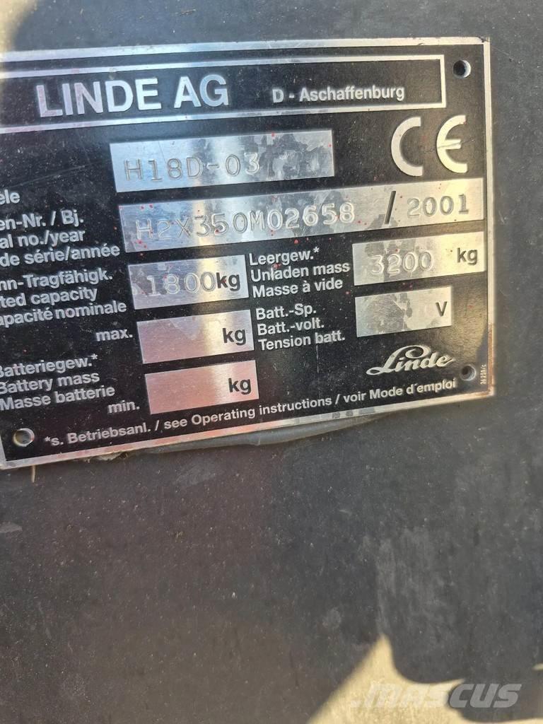 Linde h18D-03 Diesel trucks