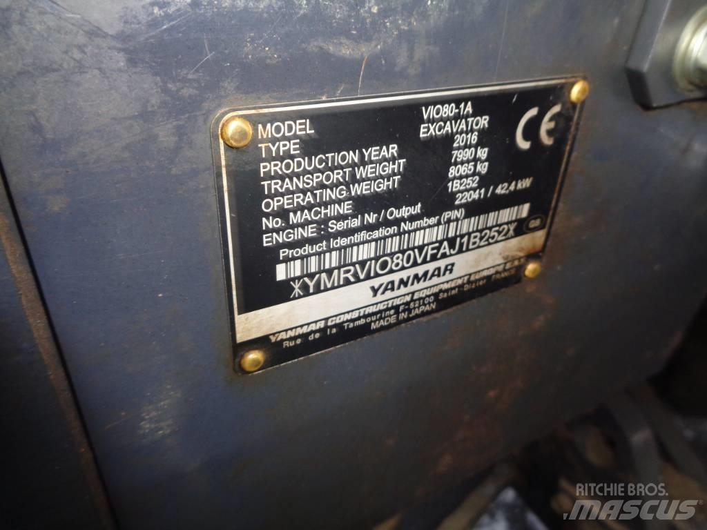 Yanmar Vio 80 Crawler excavators