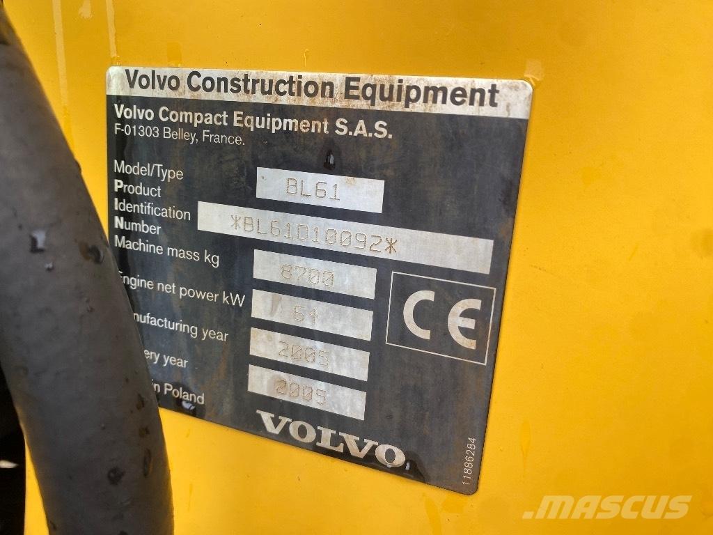 Volvo BL 61 Backhoe loaders