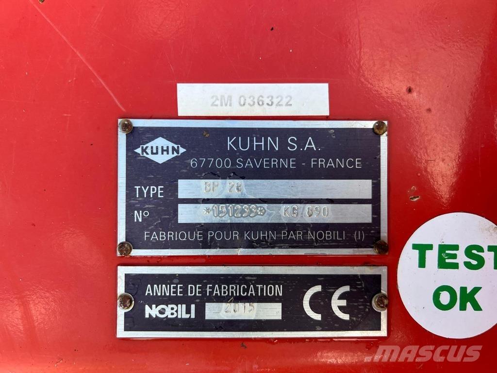 Kuhn BP28 Pasture mowers and toppers