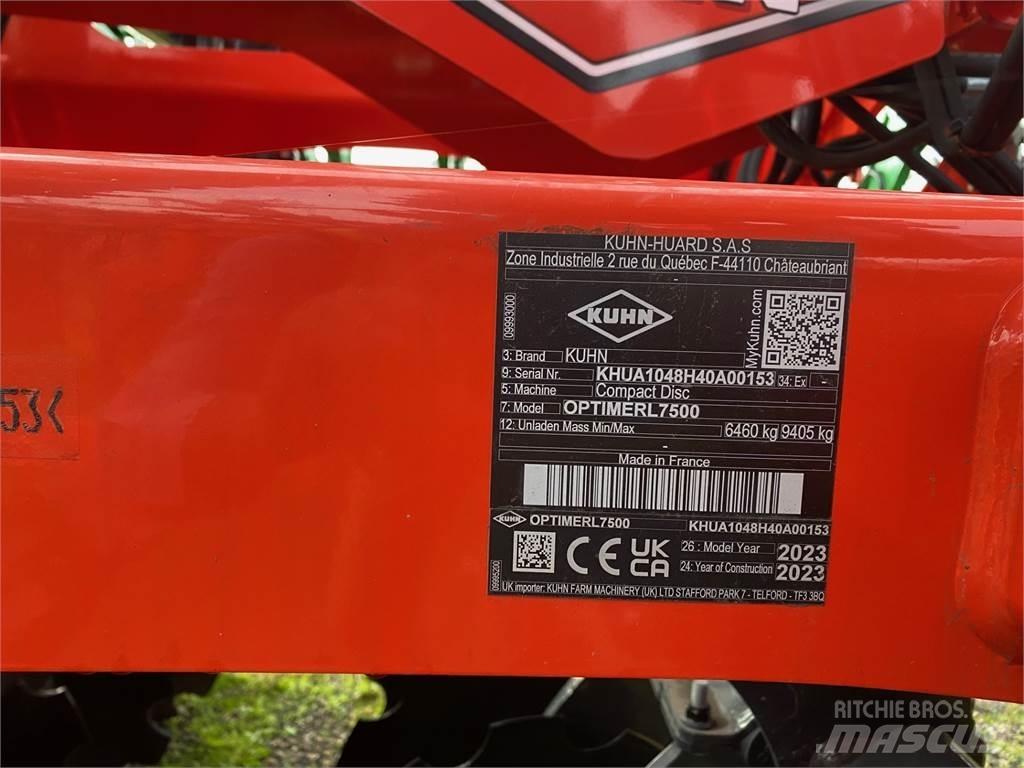 Kuhn OPTIMERL7500 Cultivators