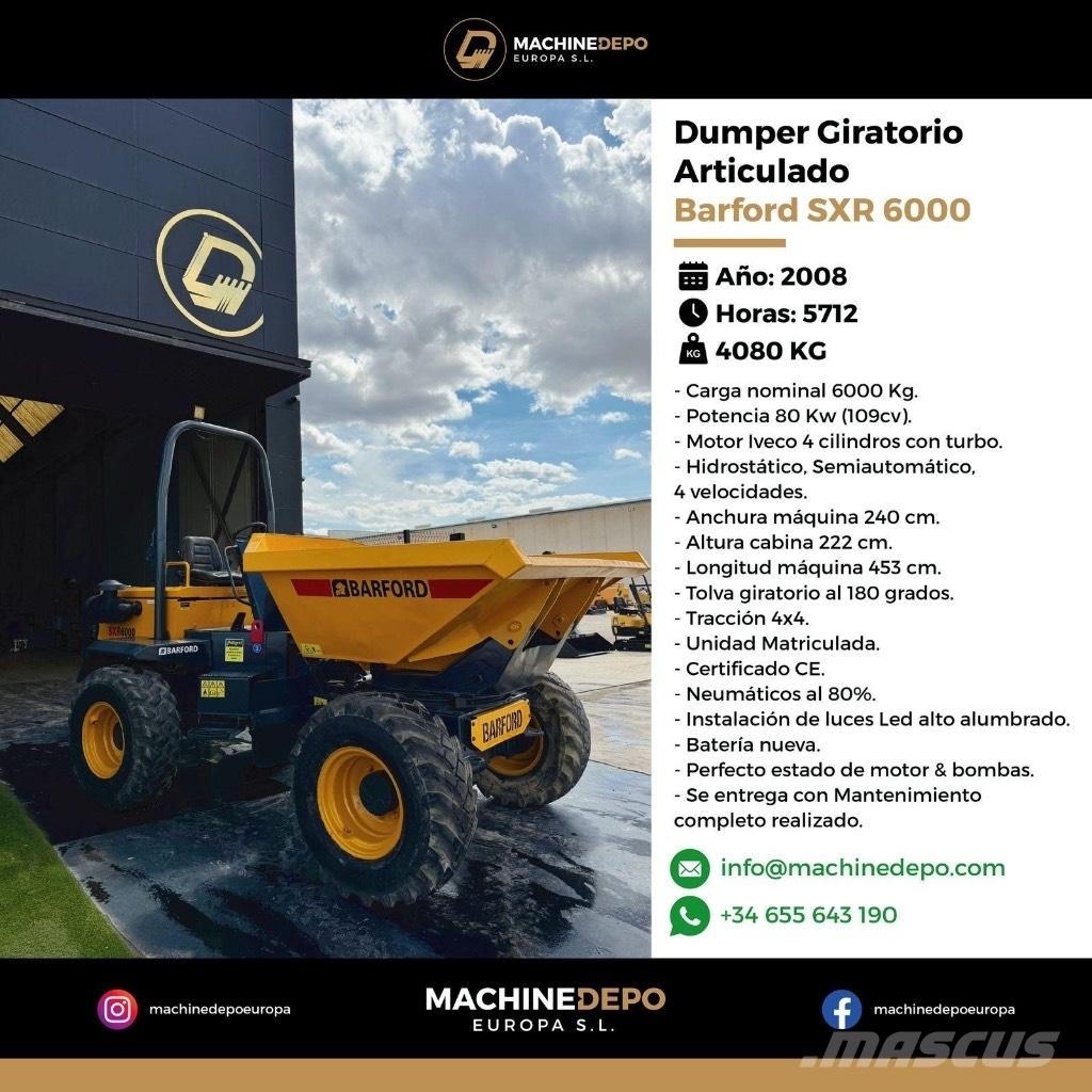 Barford SX R 6000 Site dumpers