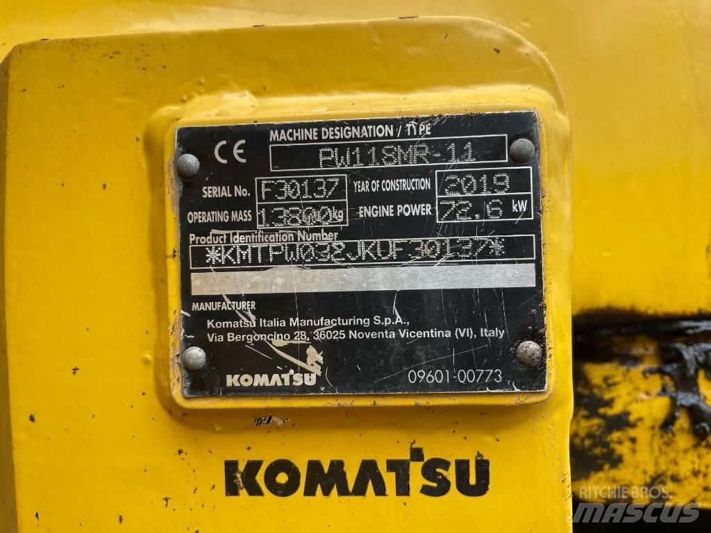 Komatsu PW 118 Wheeled excavators
