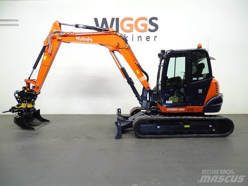 Kubota KX 080-4a Midi excavators  7t - 12t