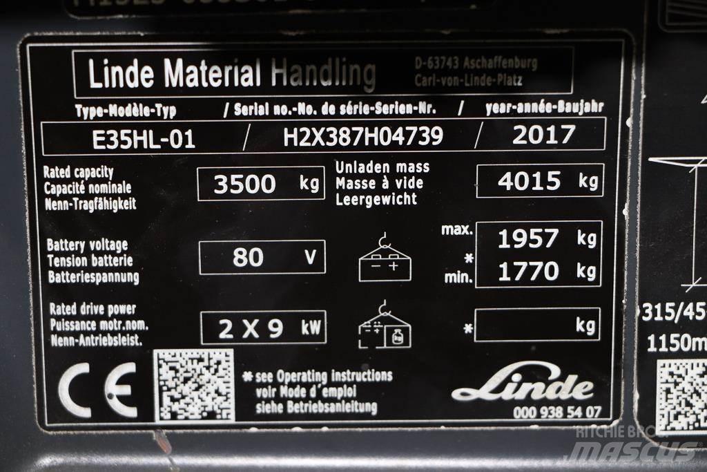 Linde E35HL-01 Electric forklift trucks