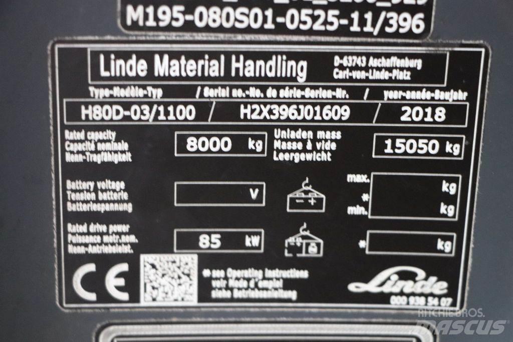 Linde H80D-03/1100 Diesel trucks