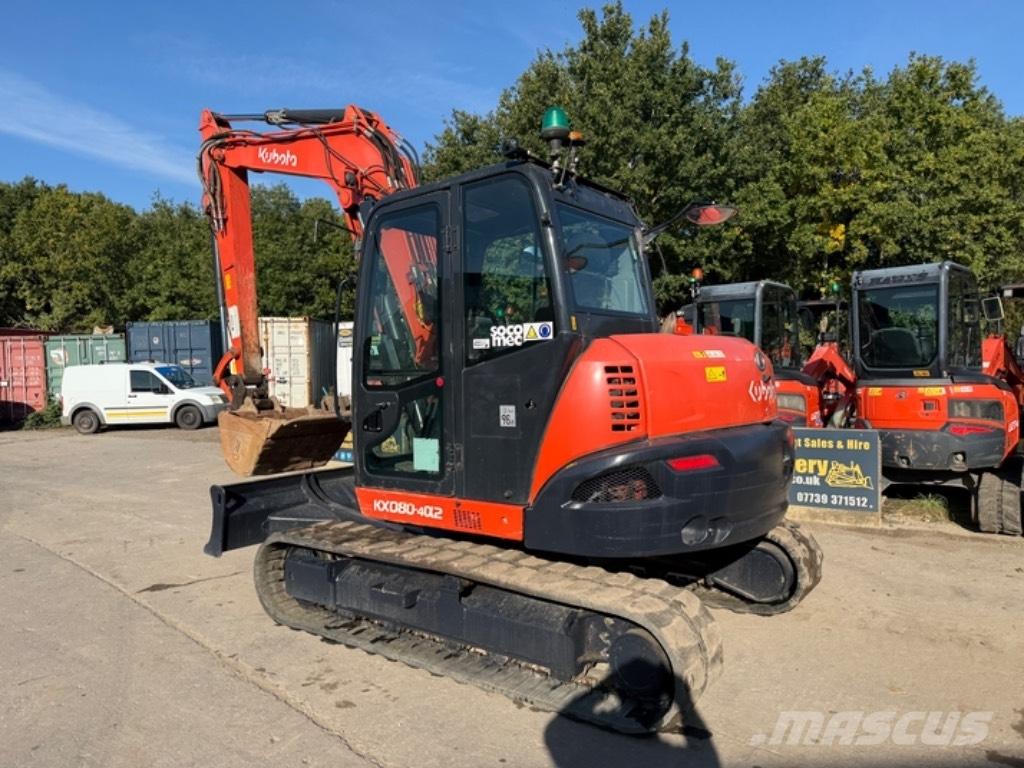 Kubota KX 080-4a2 Midi excavators  7t - 12t