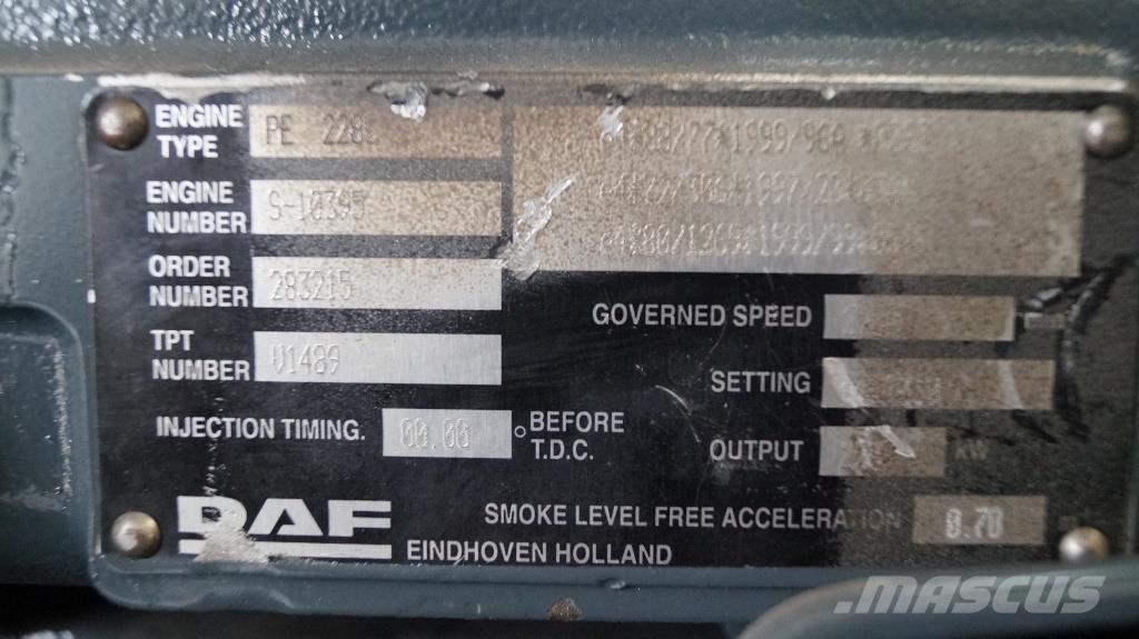 DAF PE 228 C NEW Engines