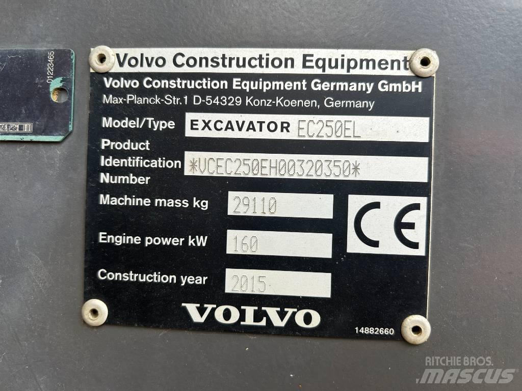 Volvo EC 250 EL Crawler excavators