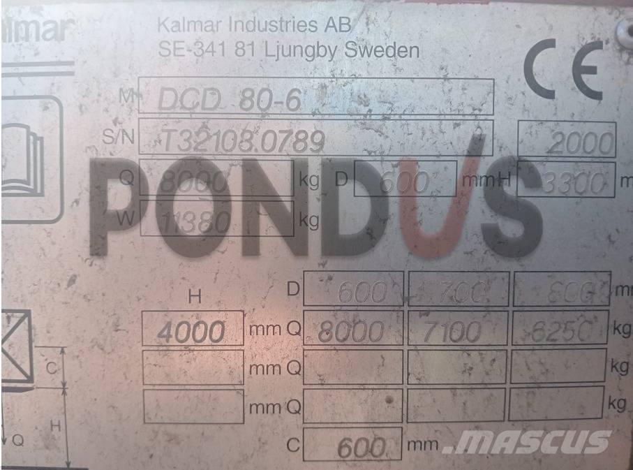 Kalmar DCD 80-6 Diesel trucks