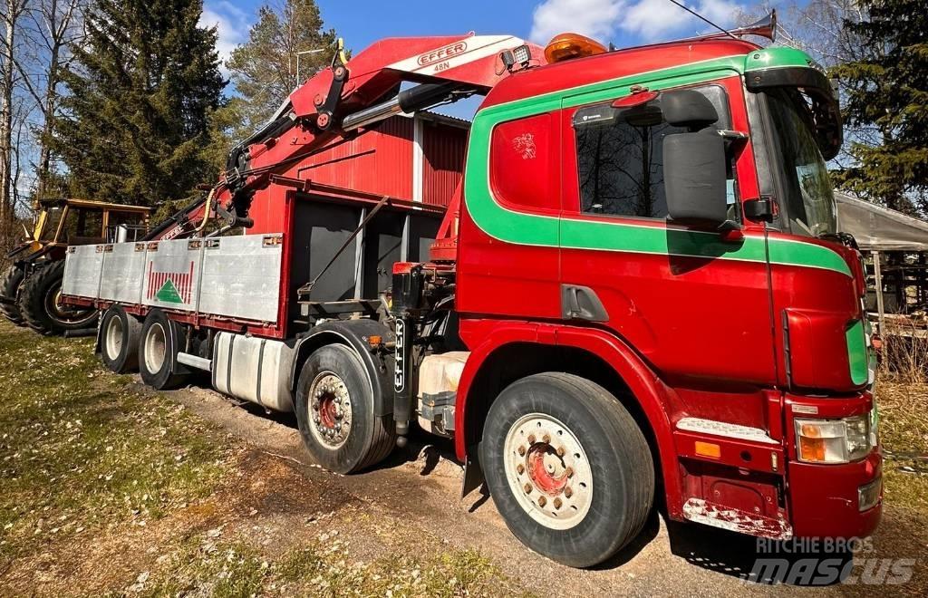 Scania P 124 GB Crane trucks