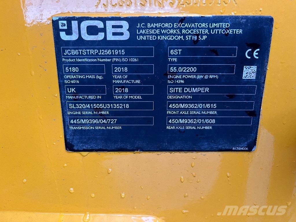 JCB 6 ST-1 Site dumpers