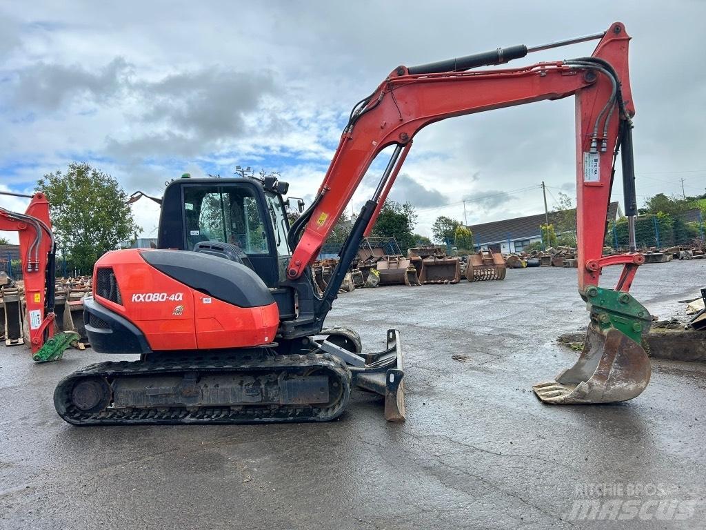 Kubota KX080-4 Midi excavators  7t - 12t