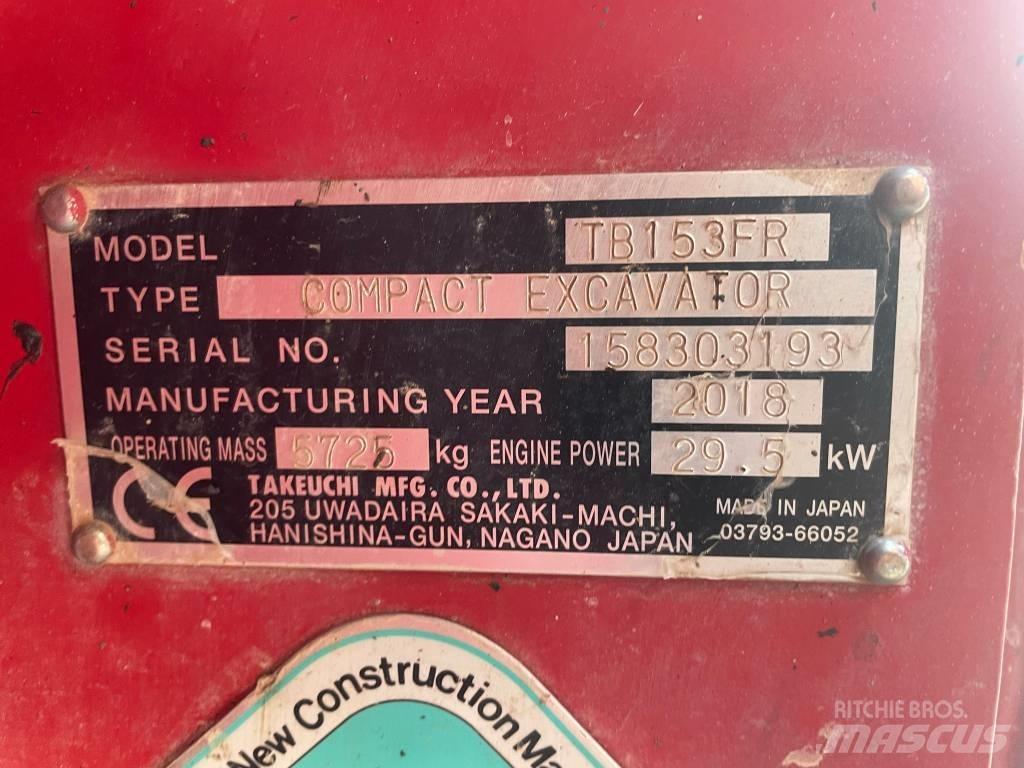 Takeuchi TB 153 FR Mini excavators < 7t (Mini diggers)