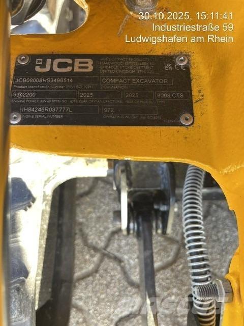 JCB 8008CTS Mini excavators < 7t (Mini diggers)