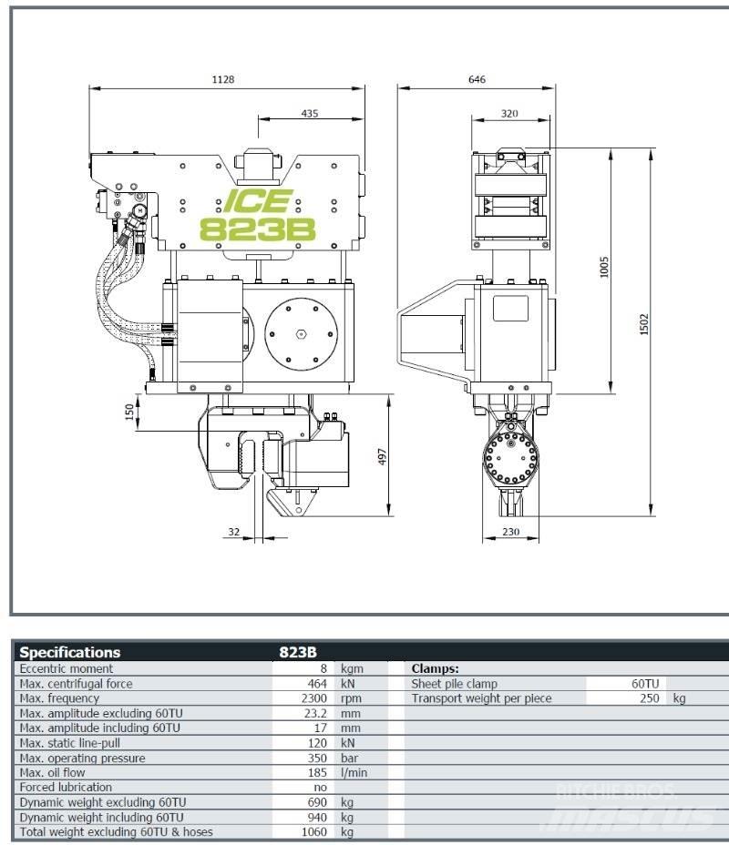 ICE 823B Drilling equipment accessories and spare parts