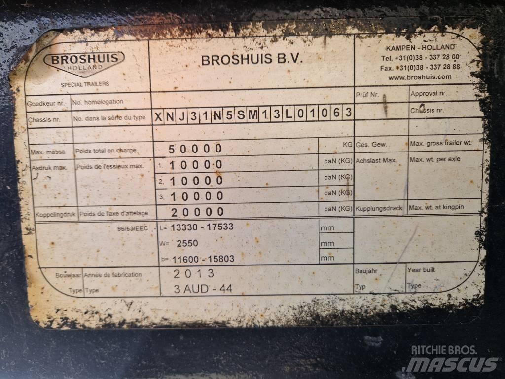 Broshuis Brønntralle Low loader-semi-trailers