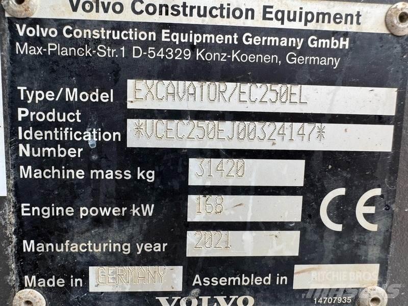 Volvo EC 250 EL Crawler excavators