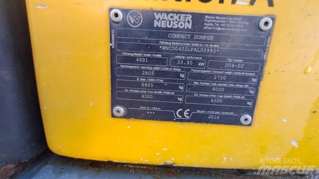 Wacker Neuson LD4001 Site dumpers