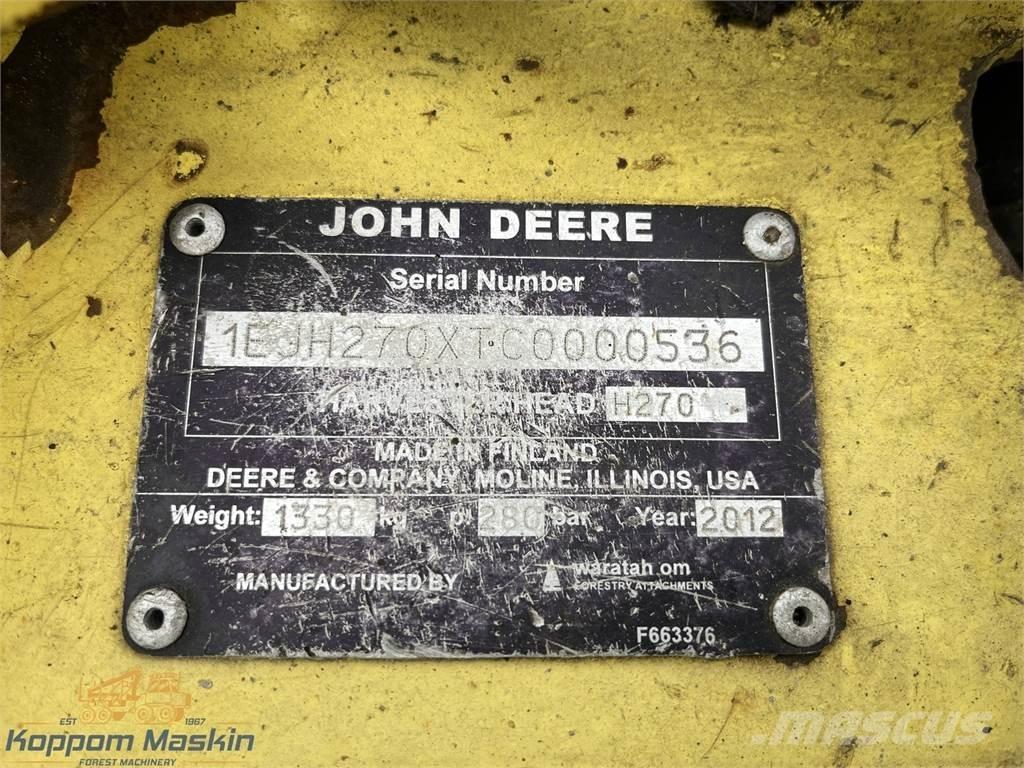 John Deere H270 Harvester heads