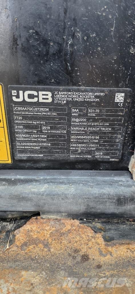 JCB 531-70 Agri Telescopic handlers