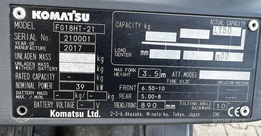 Komatsu FG15HT-21 LPG trucks