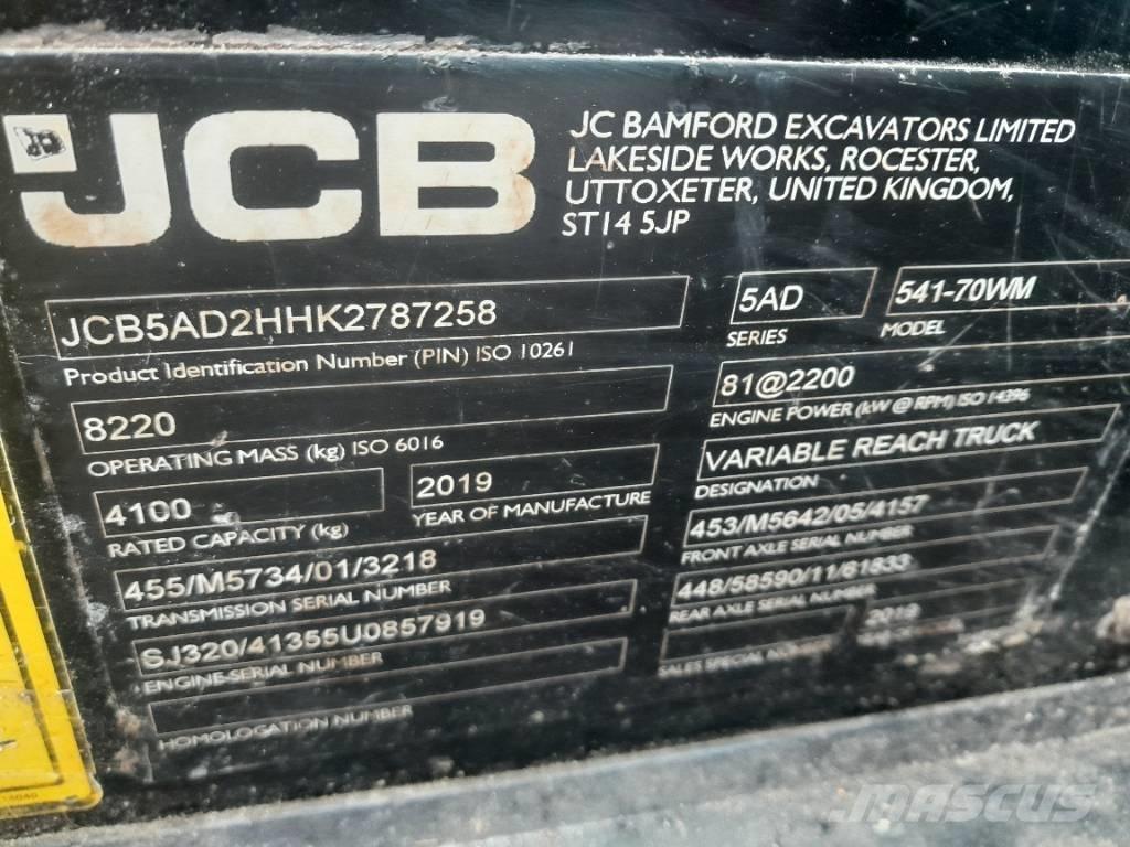 JCB 541-70 Telehandlers for agriculture