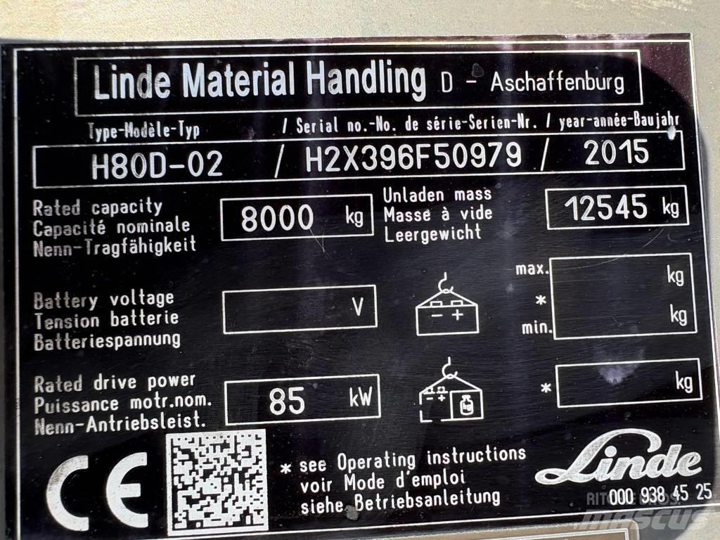 Linde H 80 D Diesel trucks