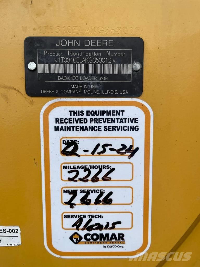 John Deere 310L EP Backhoe loaders