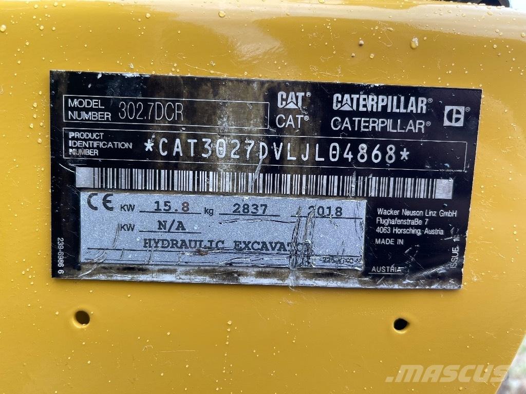 CAT 302.7D CR Mini excavators < 7t (Mini diggers)