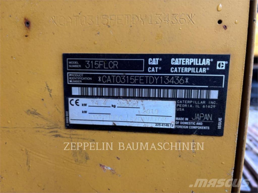 CAT 315FL Crawler excavators