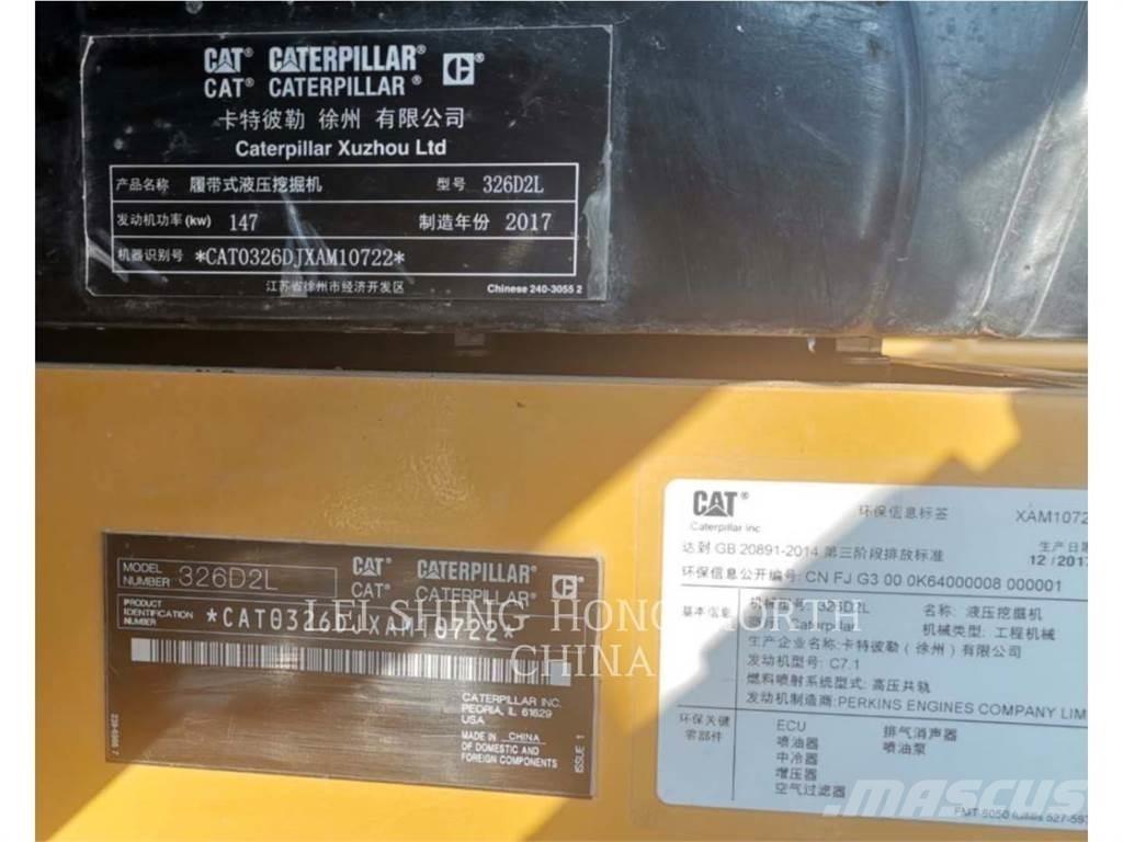 CAT 326D2L Crawler excavators