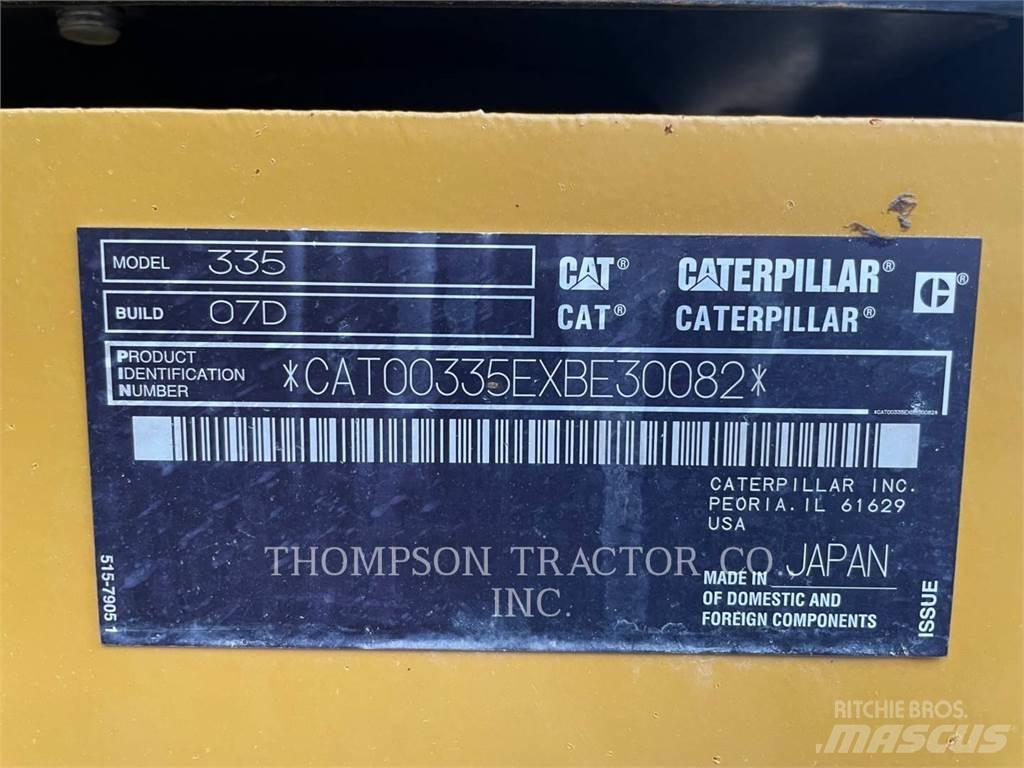 CAT 335 Crawler excavators
