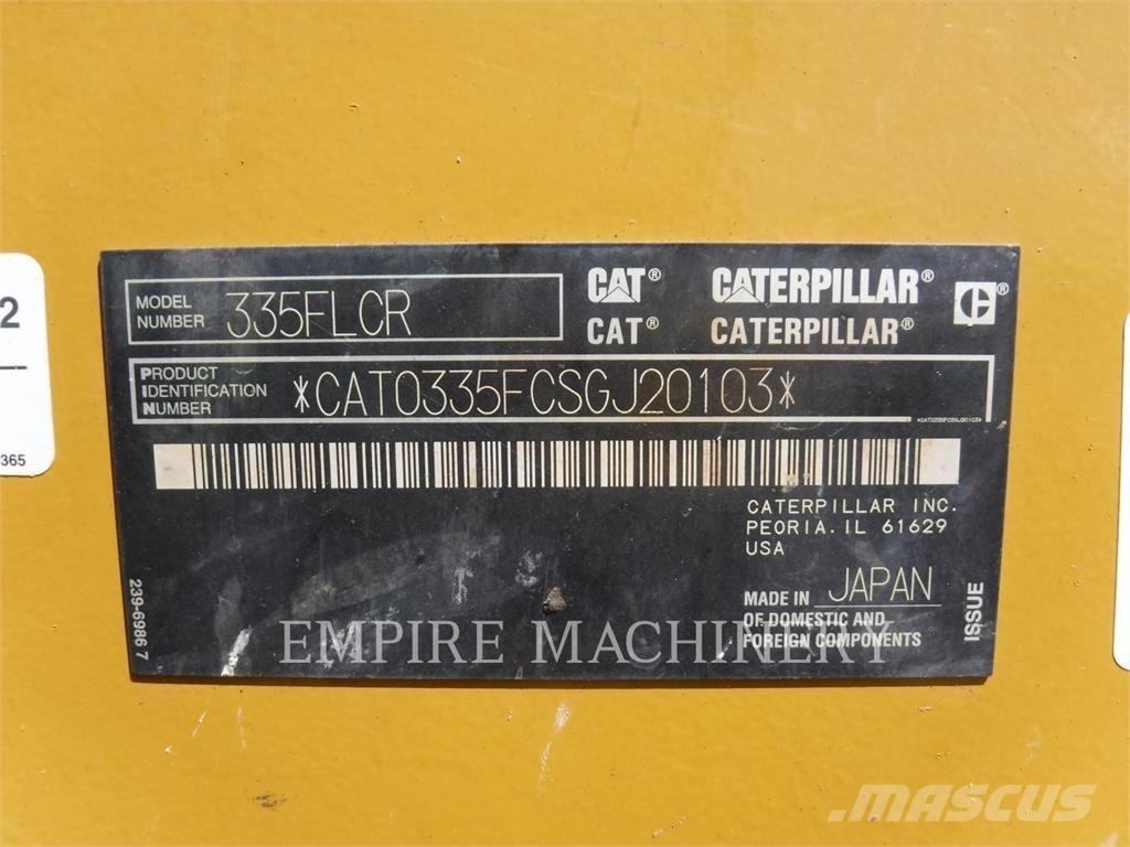 CAT 335FLCR Crawler excavators