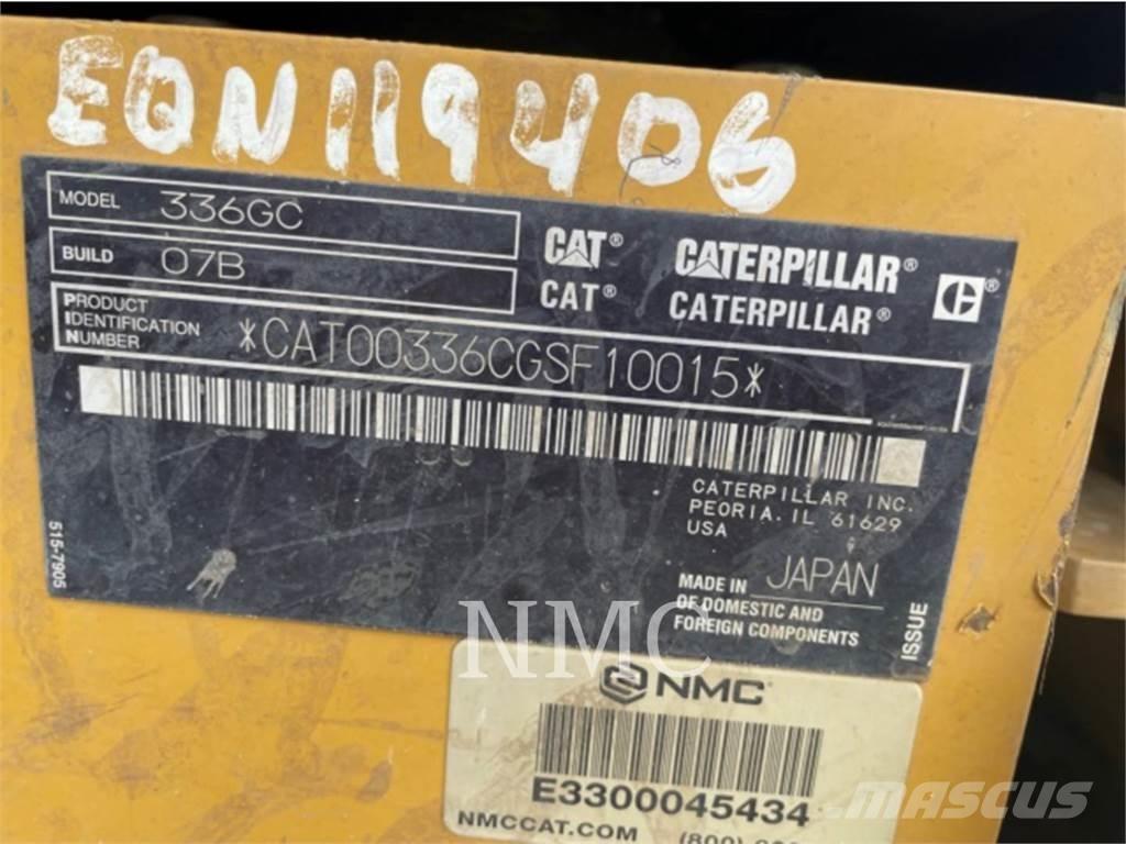 CAT 336 GC Crawler excavators