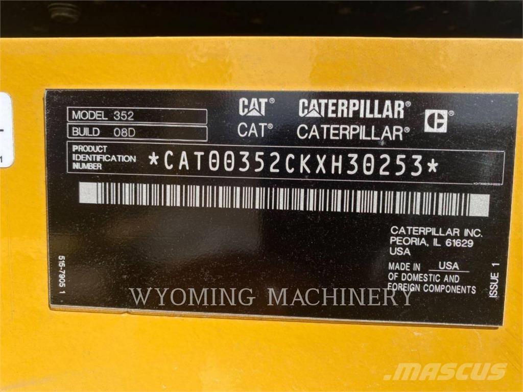 CAT 352 Crawler excavators