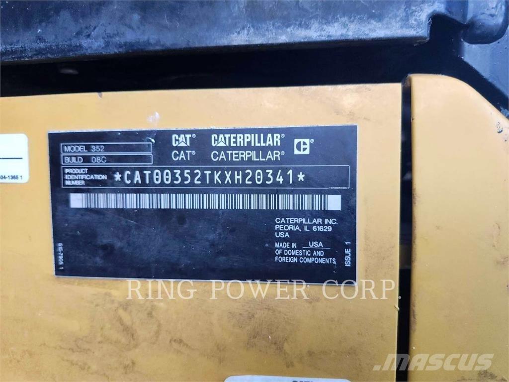 CAT 352EW Crawler excavators
