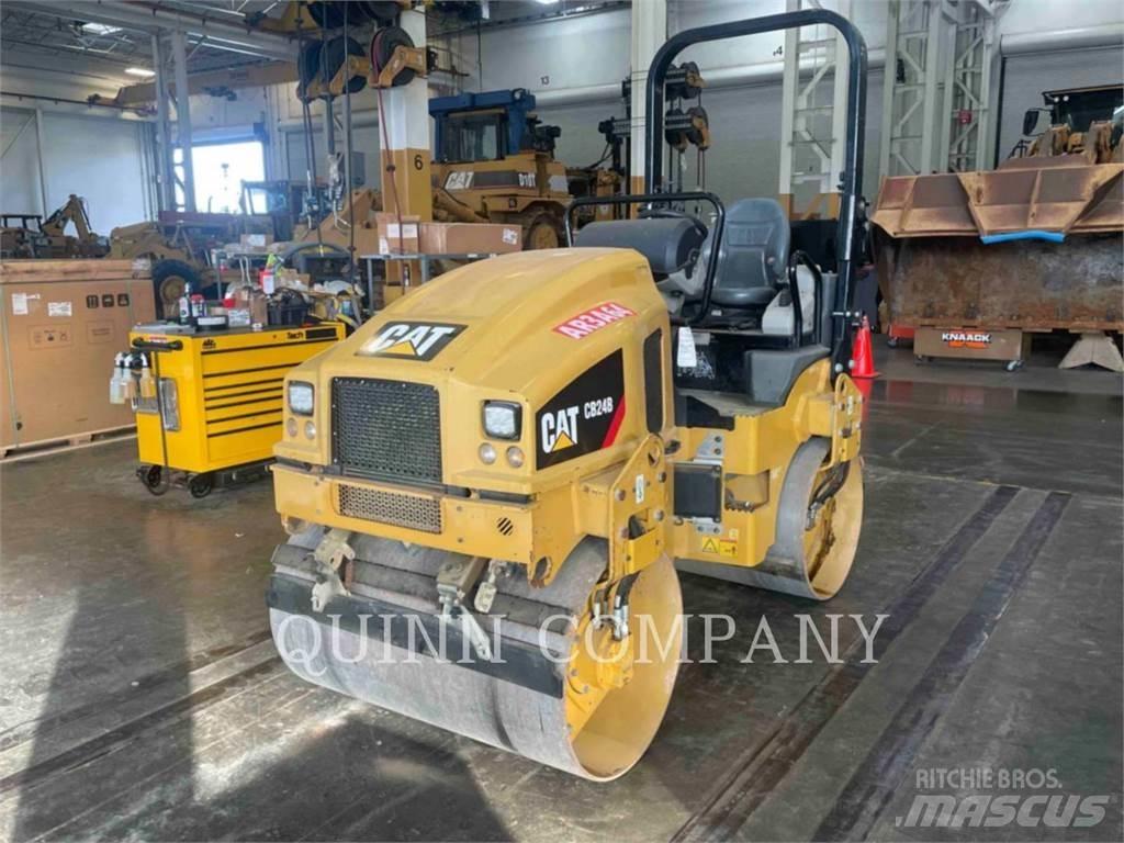 CAT CB24B Twin drum rollers