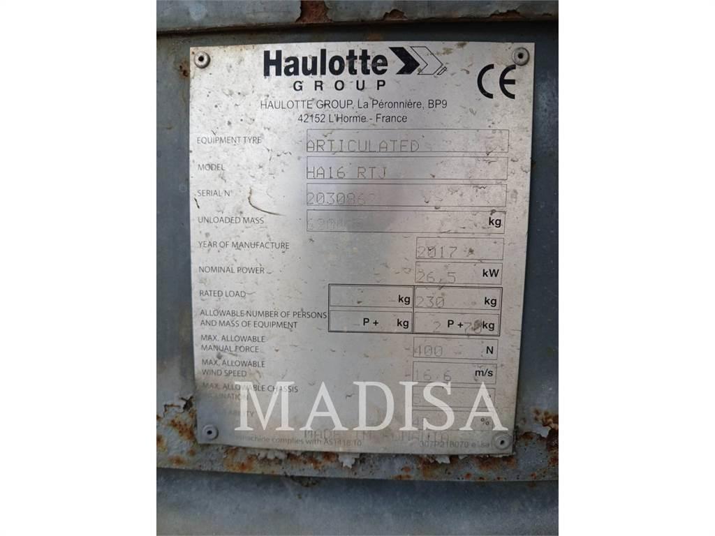 Haulotte HA16 RTJ Articulated boom lifts