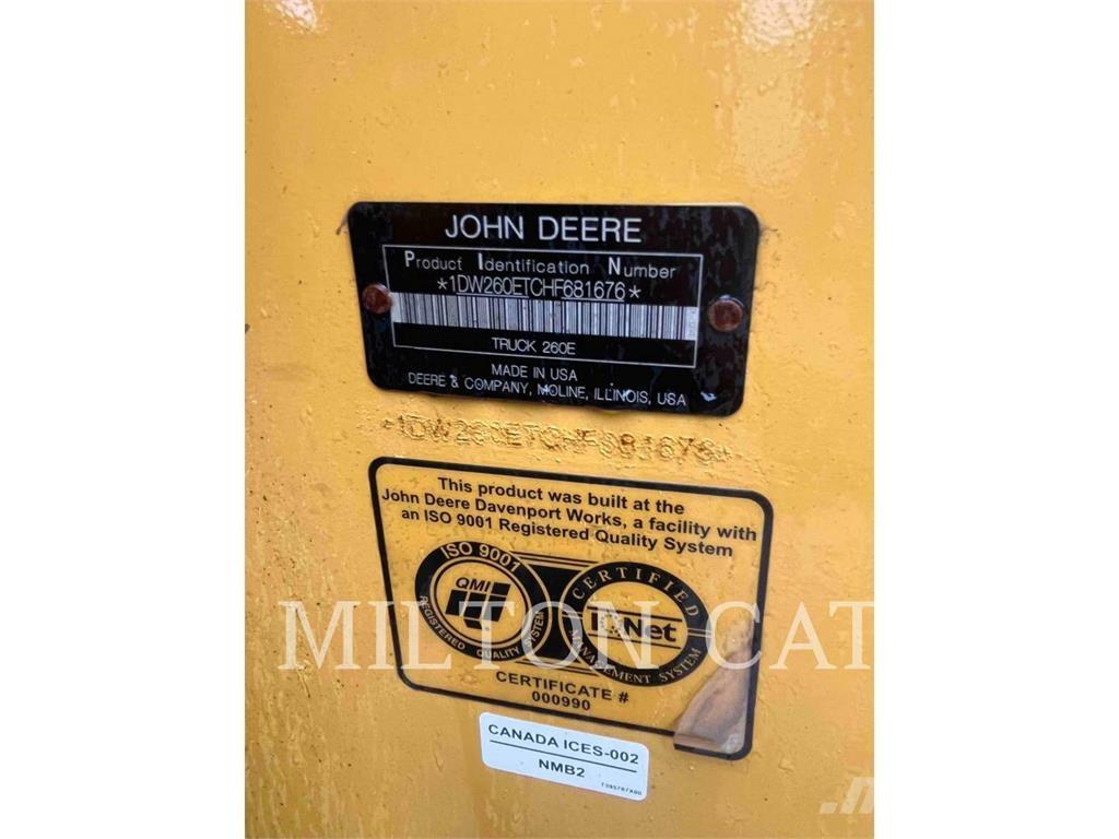 John Deere 260E Articulated Dump Trucks (ADTs)