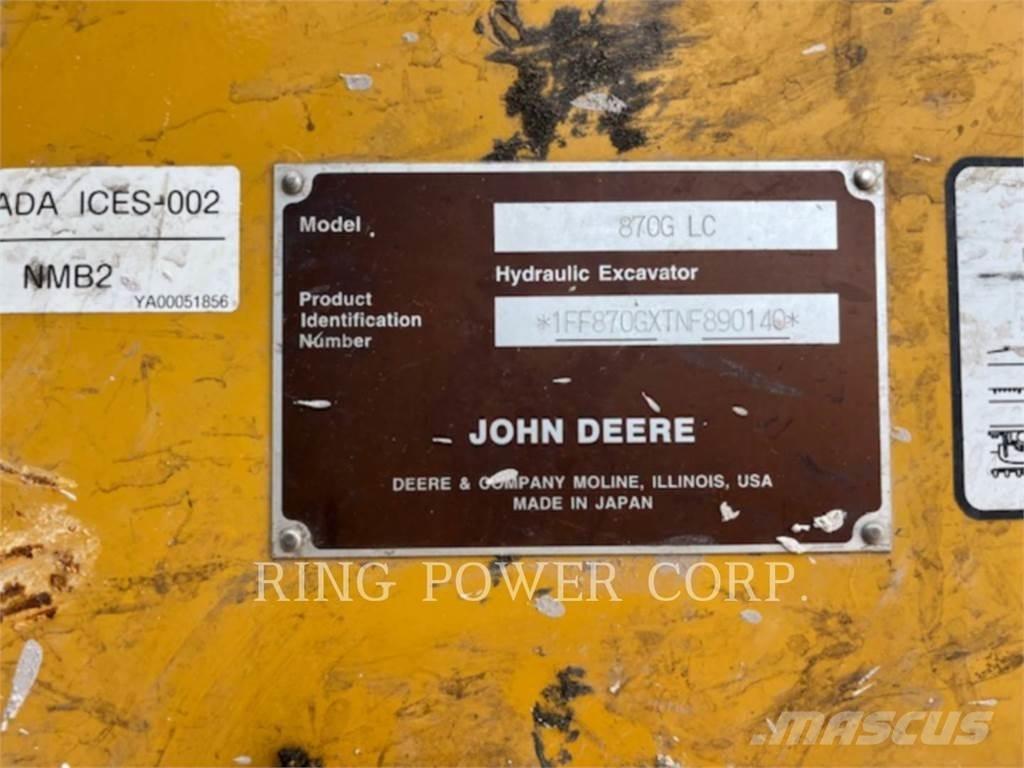 John Deere & CO. 870G Crawler excavators